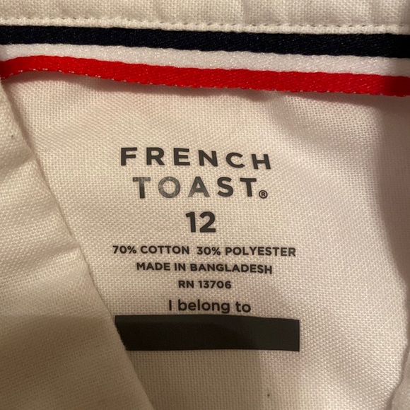 French Toast White Button Down Shirt - Picture 2 of 10
